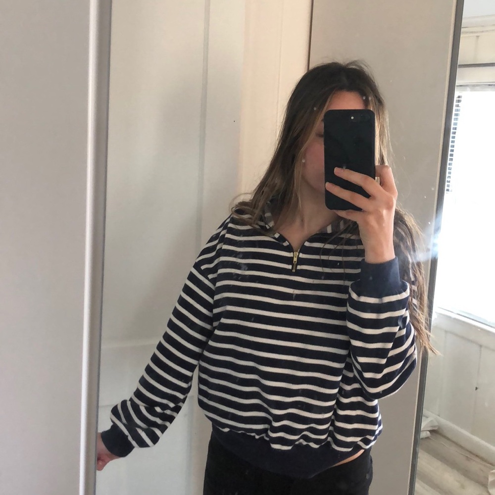 Striped quarter zip - Picture 2 of 2